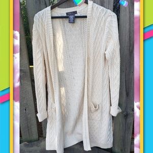 Gegre cozy white sweater 5% cashmere, 95% cotton